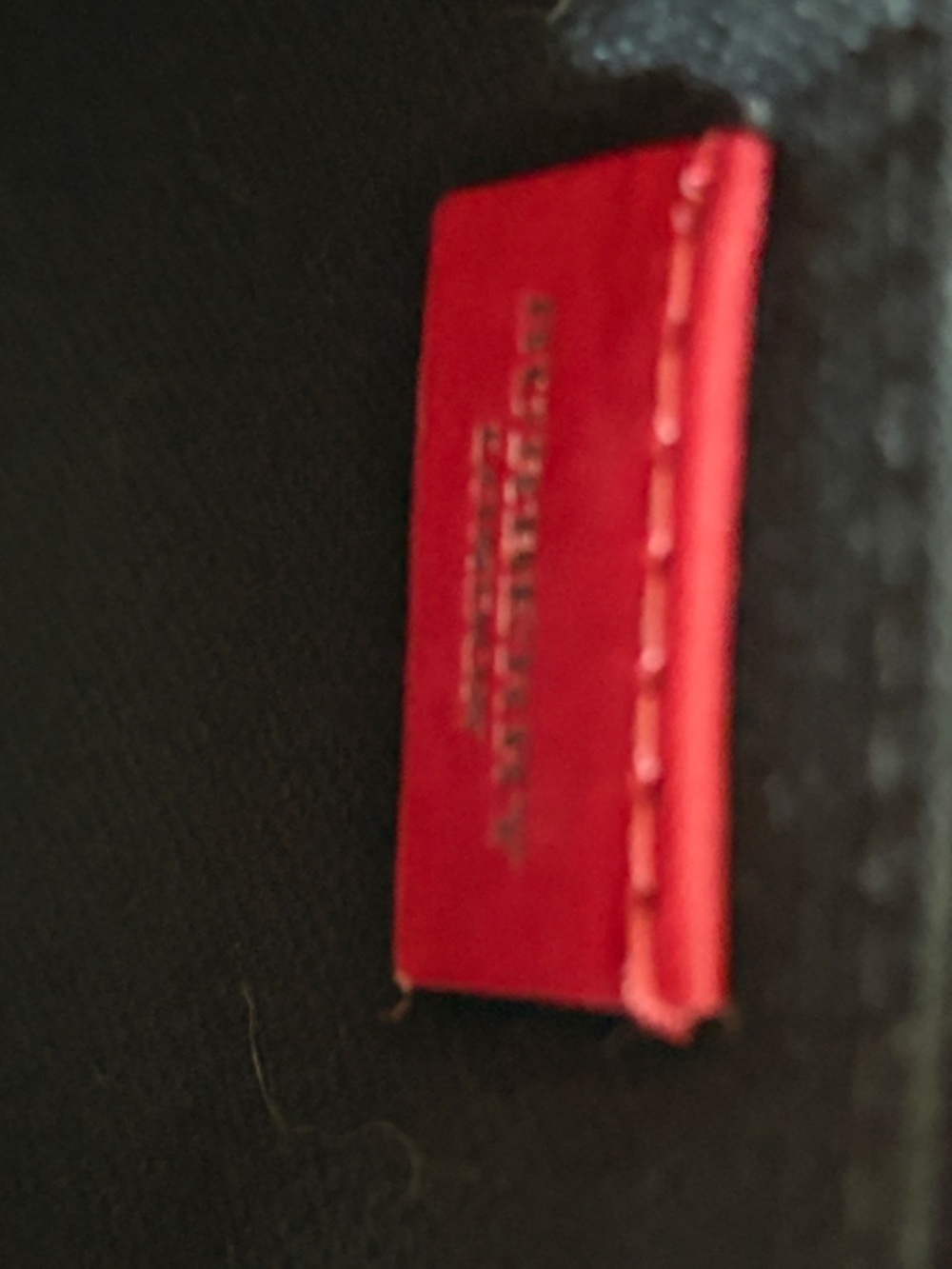 Vintage Burberry Red Suede Shopper Tote with Leather Trim - Picture 5 of 13